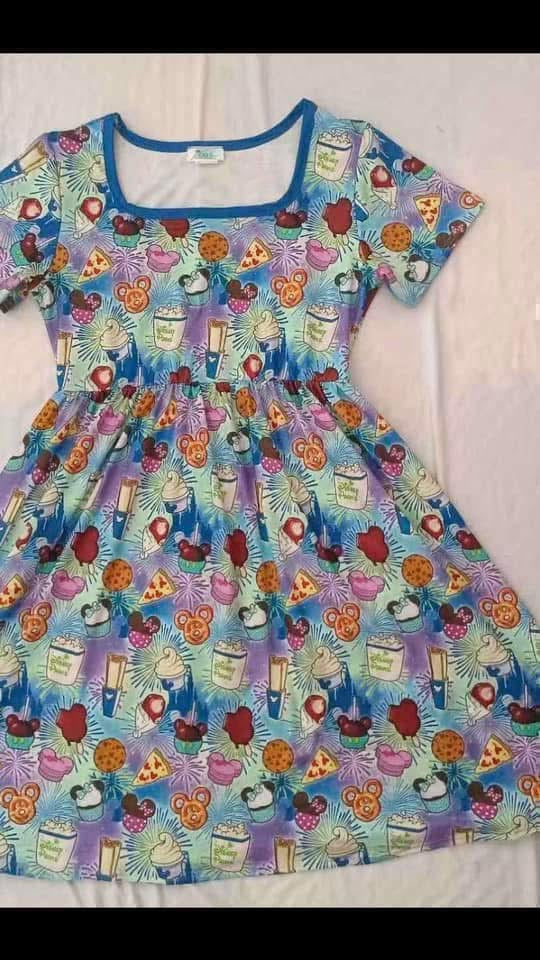 Blue Snacks Dress
