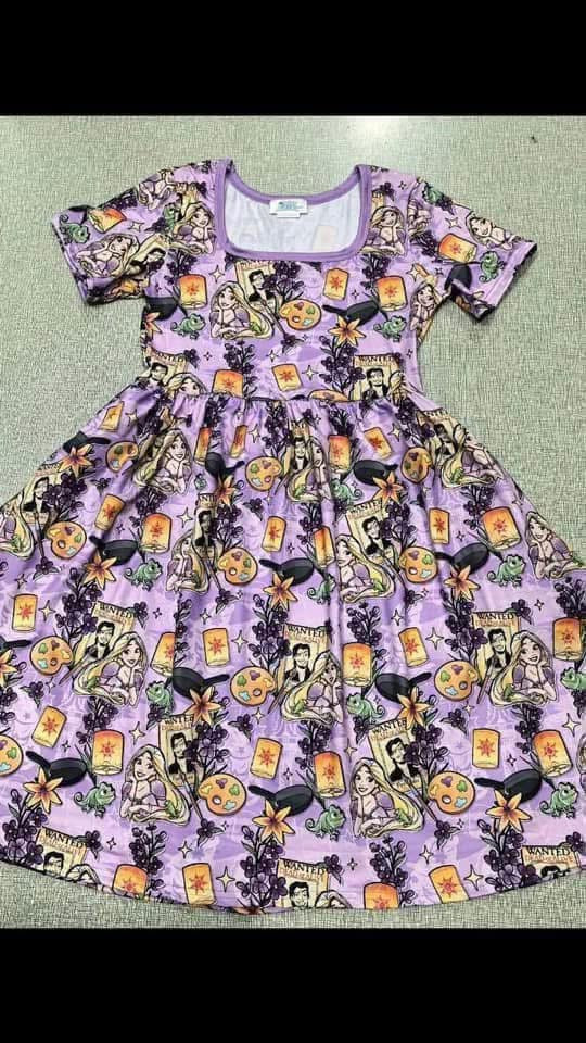 Rapunzel Watercolor Dress