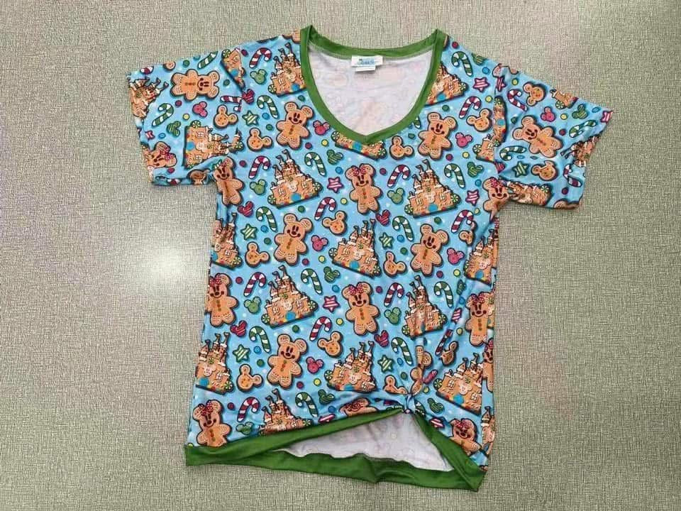 Gingerbread blue top