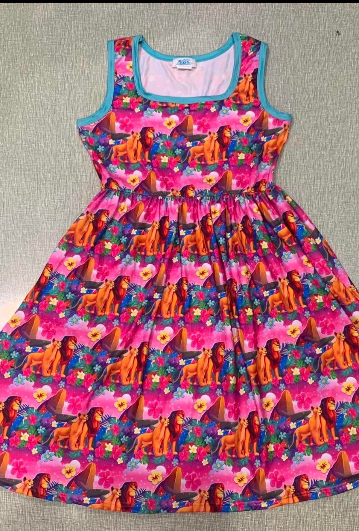 Pink lion dress