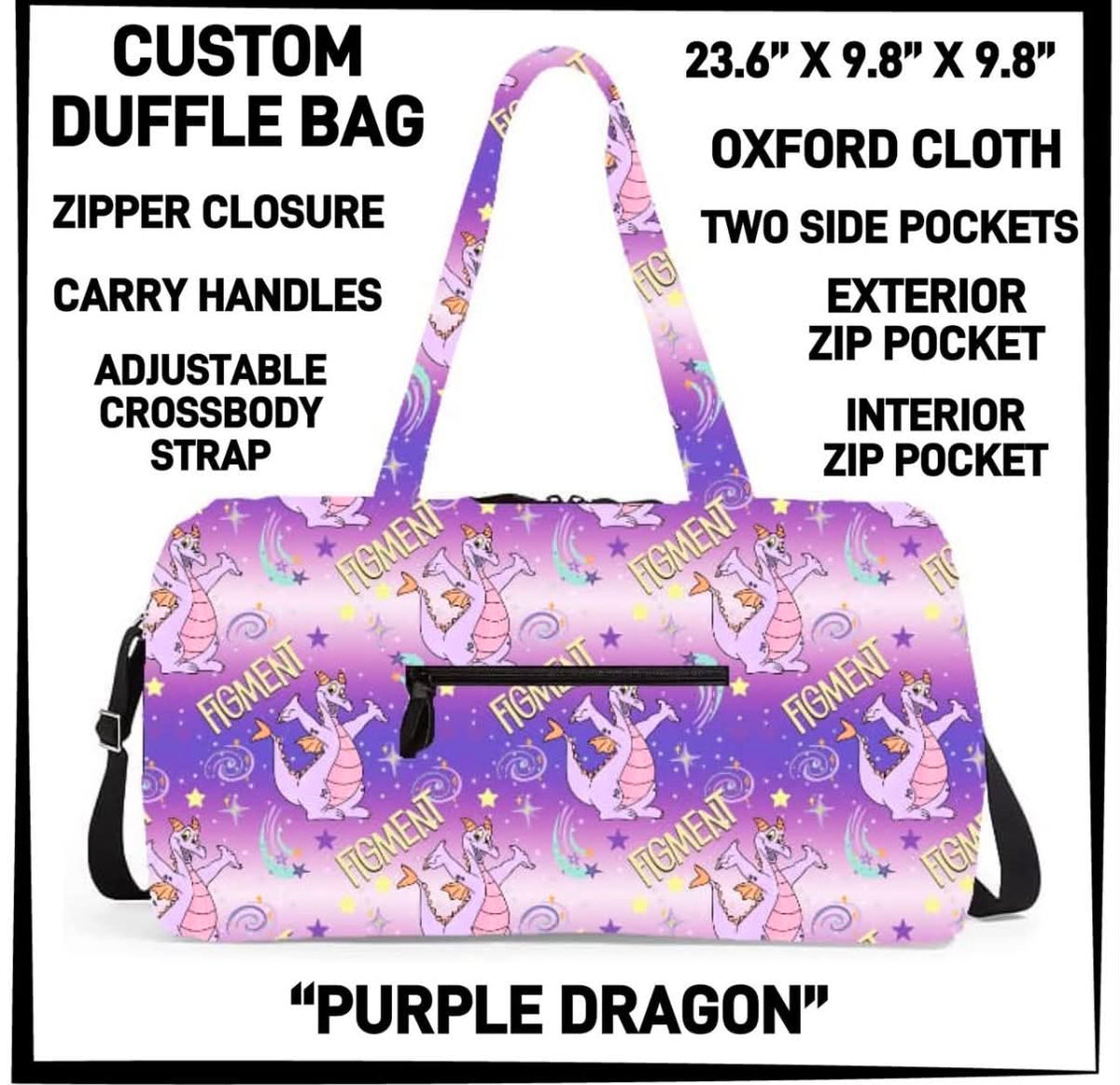 Figment duffle bag