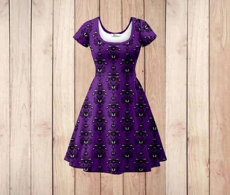 Haunted mansion wallpaper dress