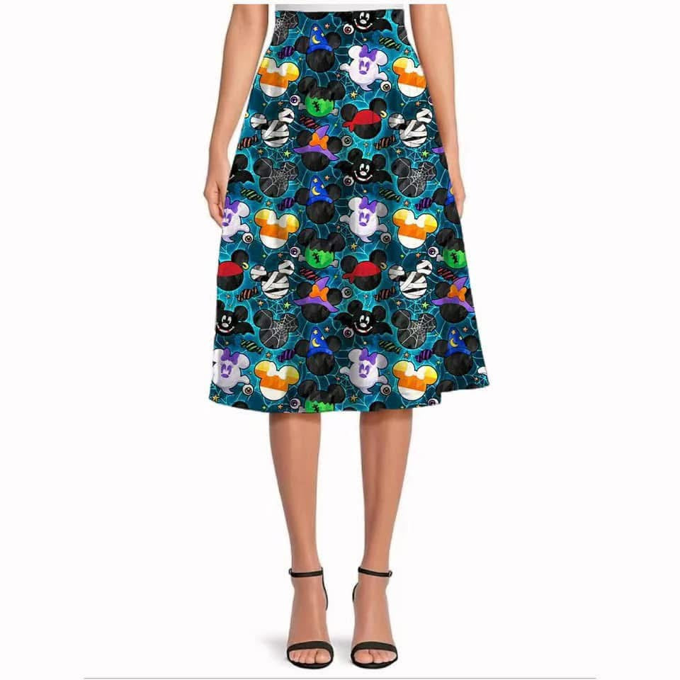 Halloween Mousehead swing skirt