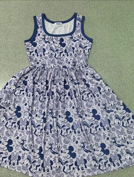 Blue and white fab 5 dress
