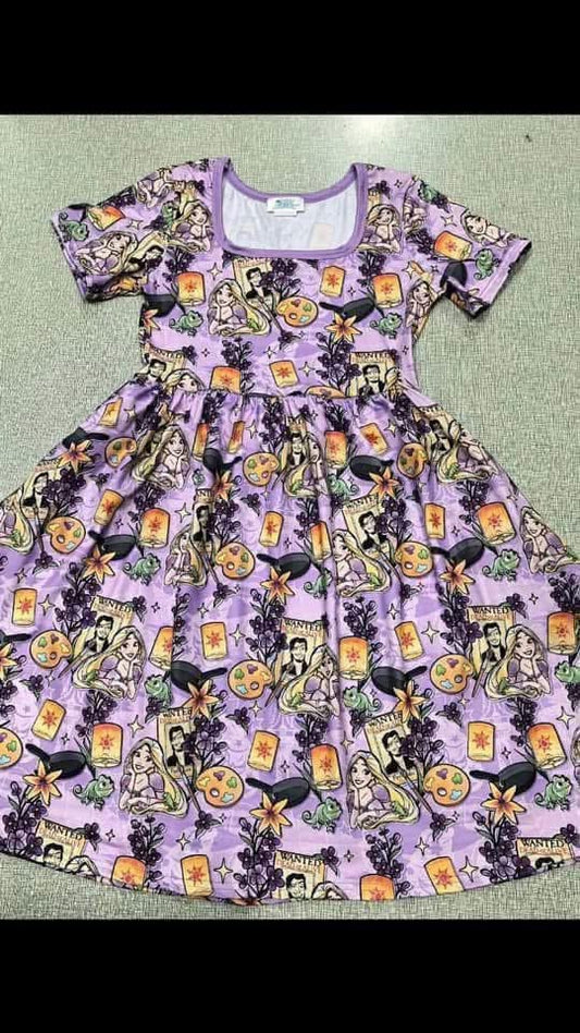 Rapunzel Watercolor Dress