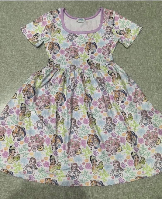 Pastel Princess Floral Dress