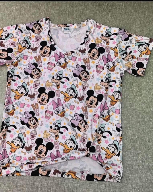 Pink Snacks Knot Top