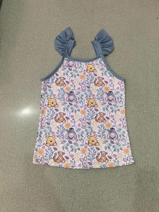 Pooh Ruffle Tank Top