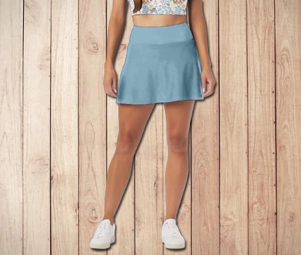 Blue Green Skort