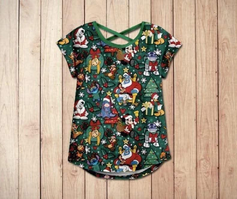 Christmas Character Crossback top