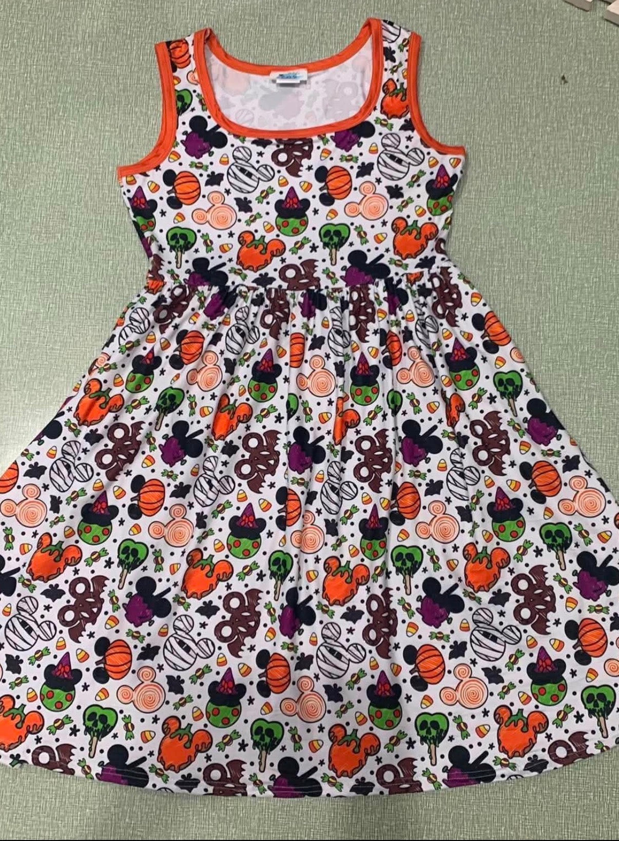 White Halloween Snacks Dress