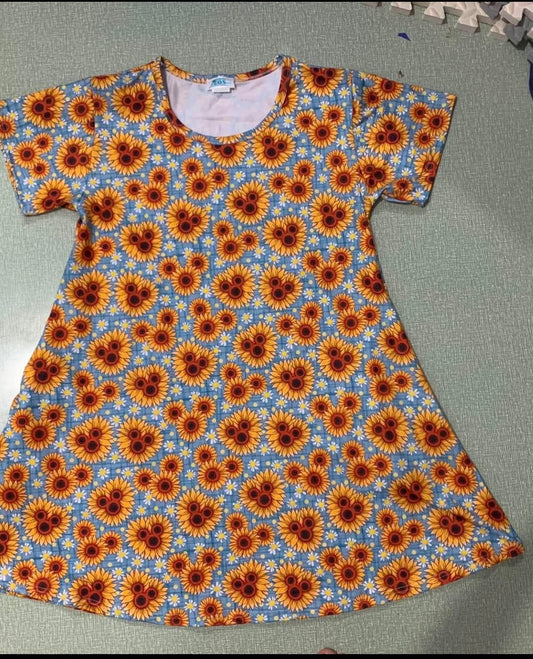 Sunflower swing dress
