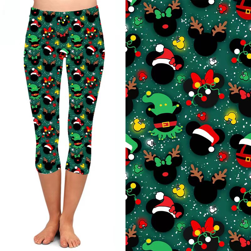 mousehead christmas capris