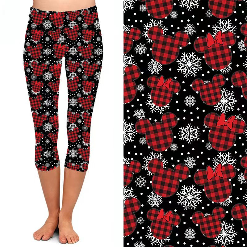 Buffalo plaid capris