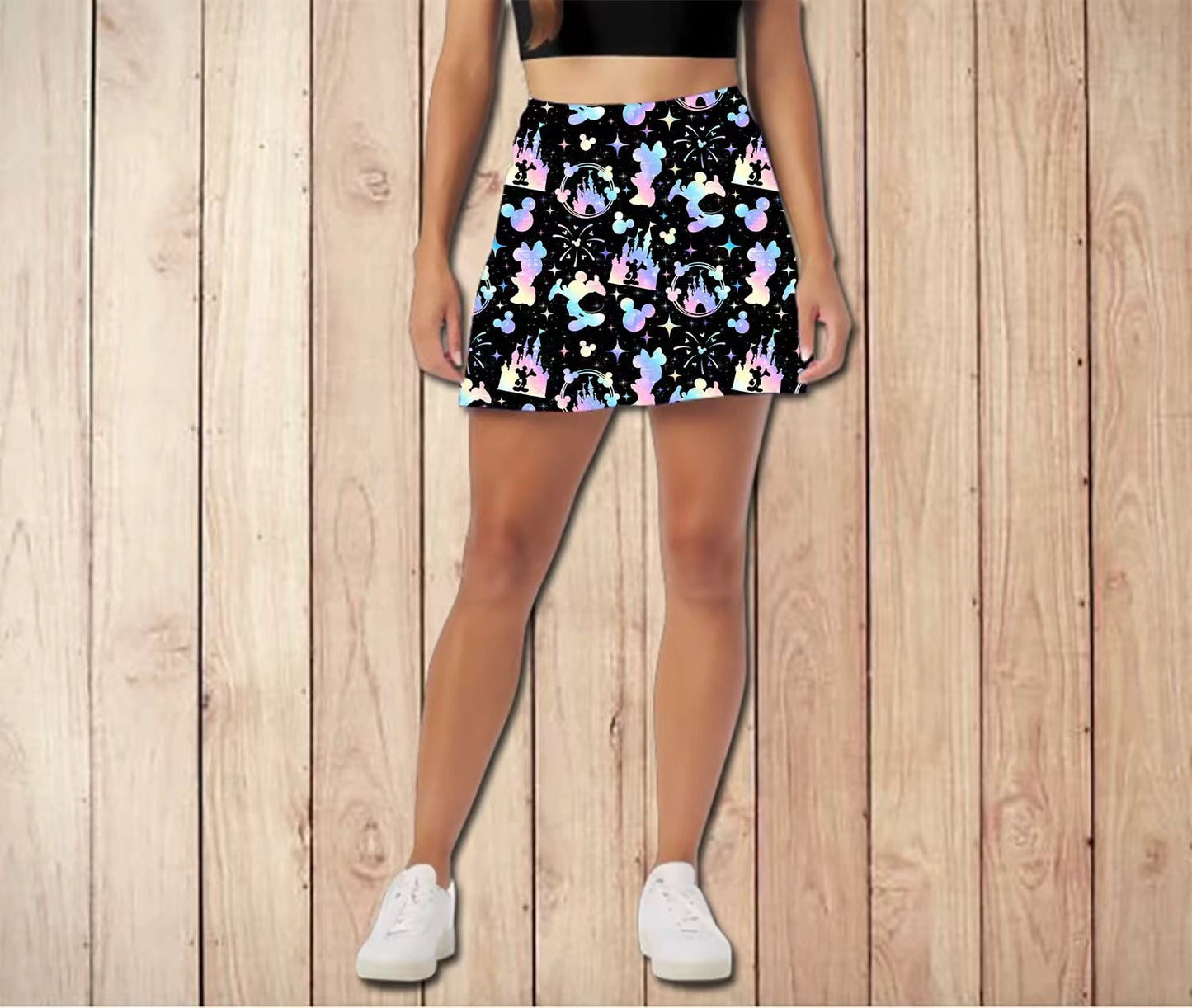Pastel silhouette skort