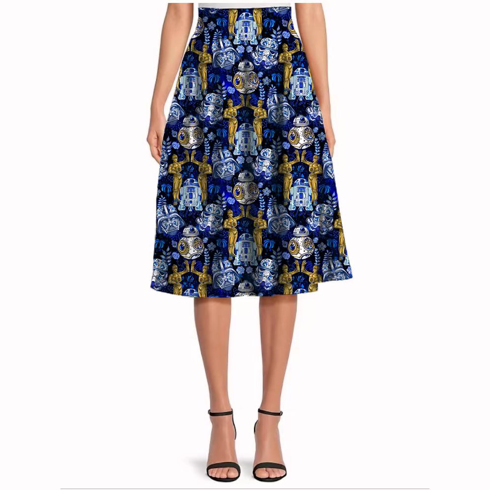 Floral Star Wars swing skirt