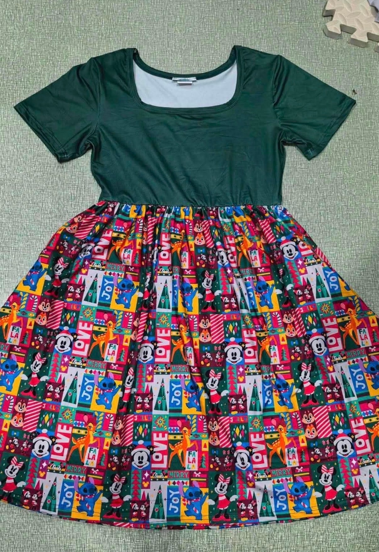 Christmas quilt dress