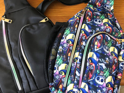 Plaid sling bag