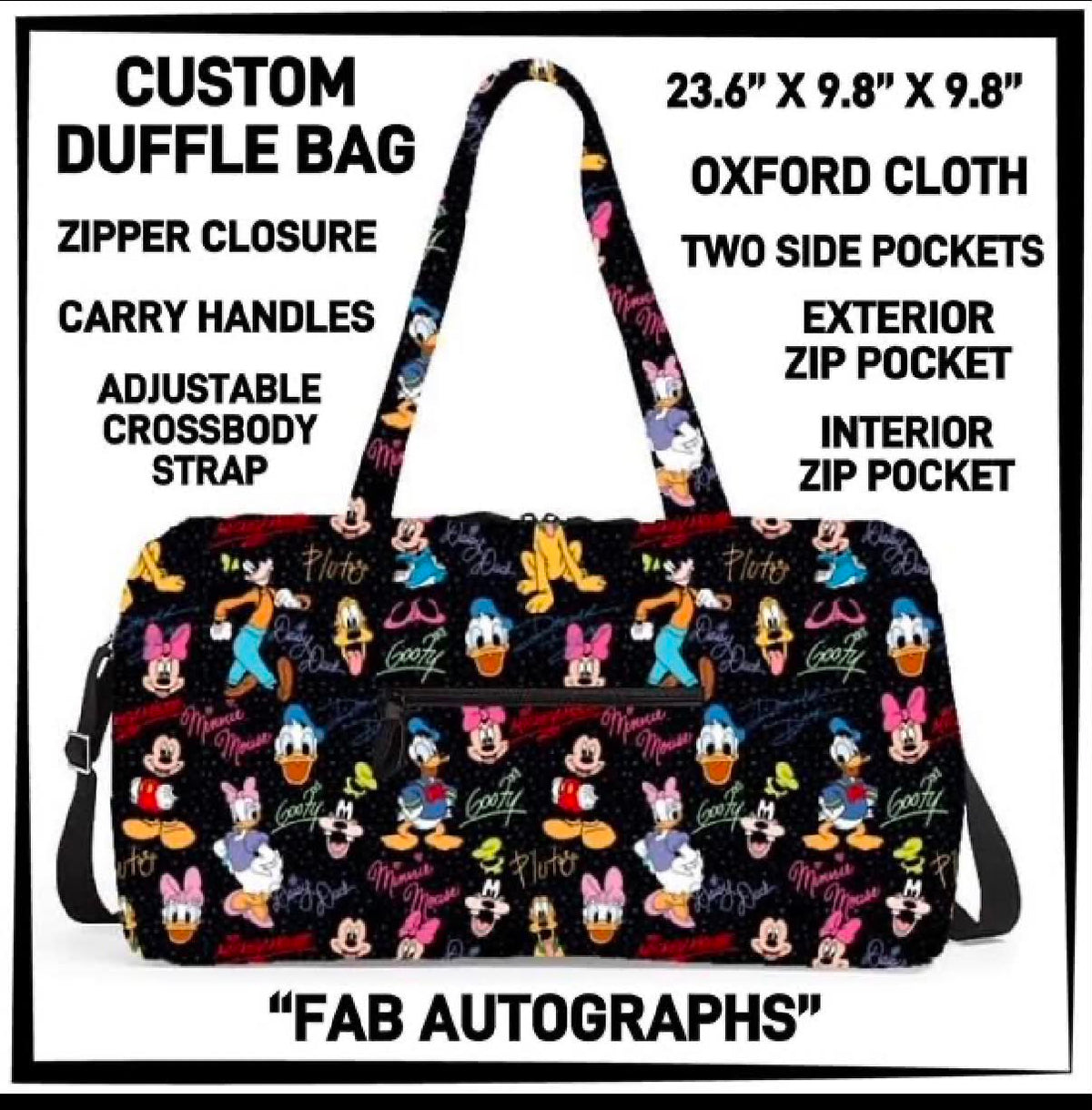 Signatures duffle bag