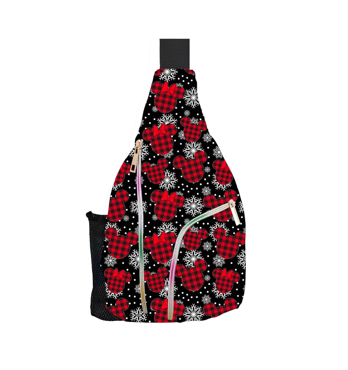 Plaid sling bag